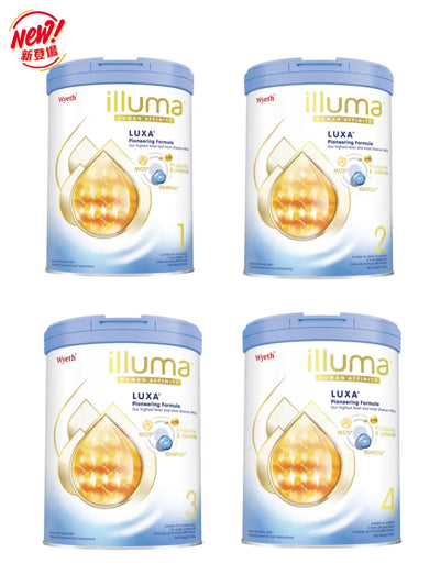 【新包裝】Wyeth 惠氏Illuma 啟賦 1-4段850g｜0-36個月｜OPO結構脂・gsMO乳源神經節苷脂