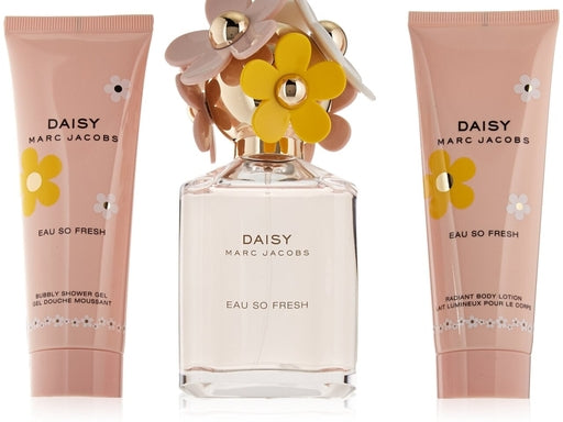 Daisy Marc Jacobs Eau So Fresh Eau De Toilette Gift Set 馬克雅可布/馬克莫傑小雛菊粉色花語淡香水套裝（75ml Eau de Toilette 淡香水+75ml Body Lotion 身體乳+75ml Shower Gel 沐浴露）