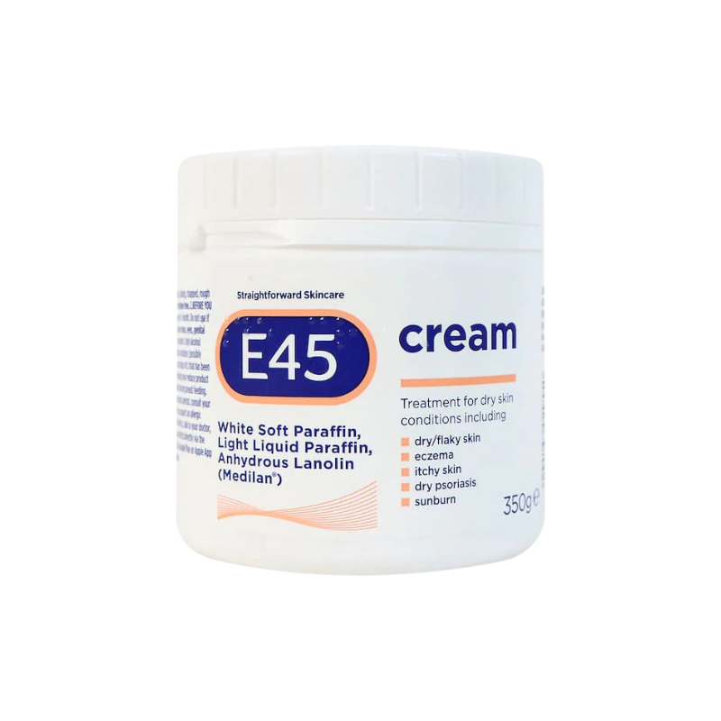 [UK] E45 Dermatological Moisturizing Cream Tub, 350g 