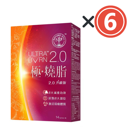 維特健靈-NATURO VITA 極燒脂 Ultra Burn 2.0 升級版 14粒 - 提升基礎代謝 加速燒脂