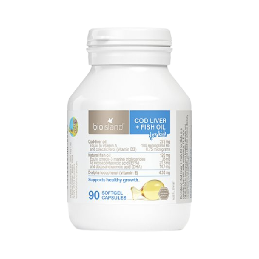 Australian Bioisland cod oil 90 capsules