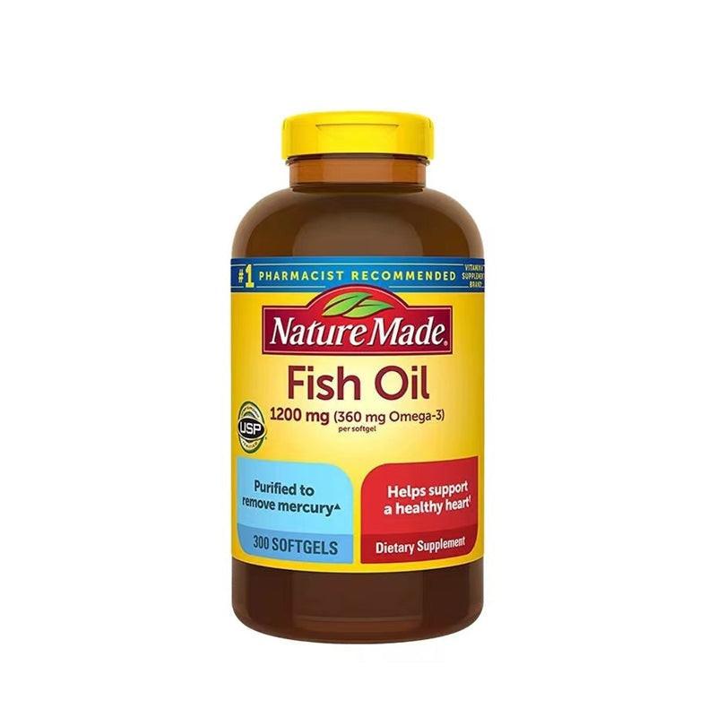 美國Nature Made 深海魚油1200mg（360mg Omega-3） 300粒.