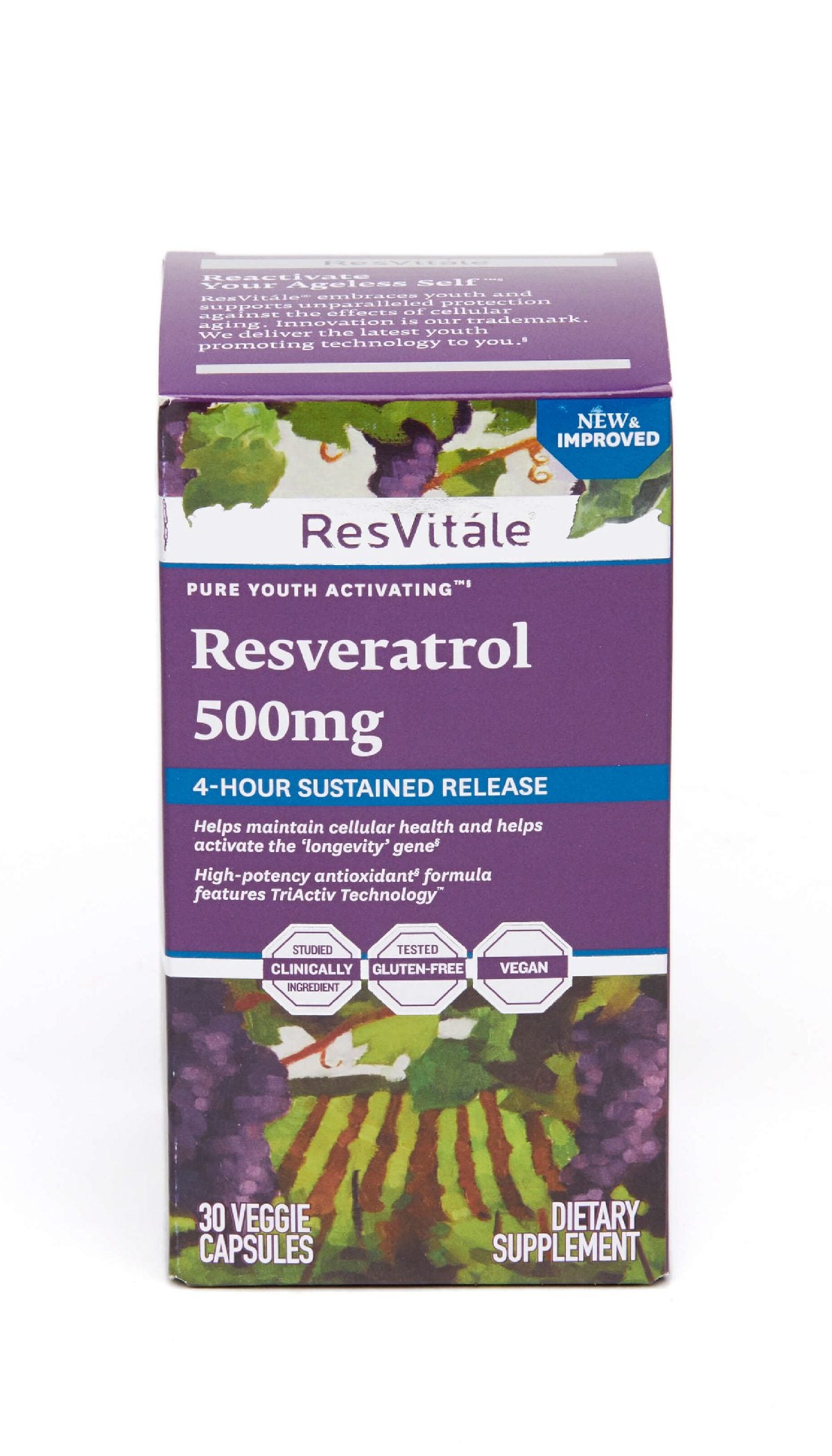 【萬寧版】GNC Resvitale 白藜蘆醇 (長效配方) 500mg 30粒