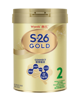 [限網店]惠氏S-26金裝奶粉900克 2號｜初生0-6個月｜DHA/AA智護配方・接近母乳・易消化