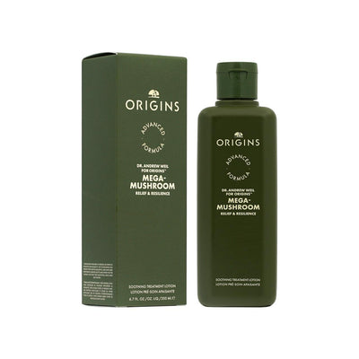 【新版第四代】 ORIGINS MEGA-MUSHROOM SKIN RELIEF SOOTHING TREATMENT LOTION 200ML | 靈芝菇菌抗逆健膚紓緩水(磨菇水) 200ML