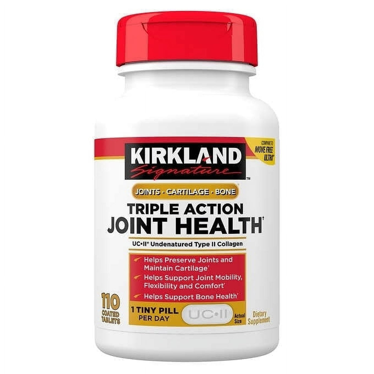 Kirkland Signature - Triple Bone &amp; Joint Health (Collagen + Hyaluronic Acid) 110 Tablets 