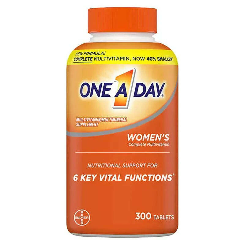 【New】美國拜耳Bayer One A Day女士復合維生素礦物質綜合維他命鈣 300粒.