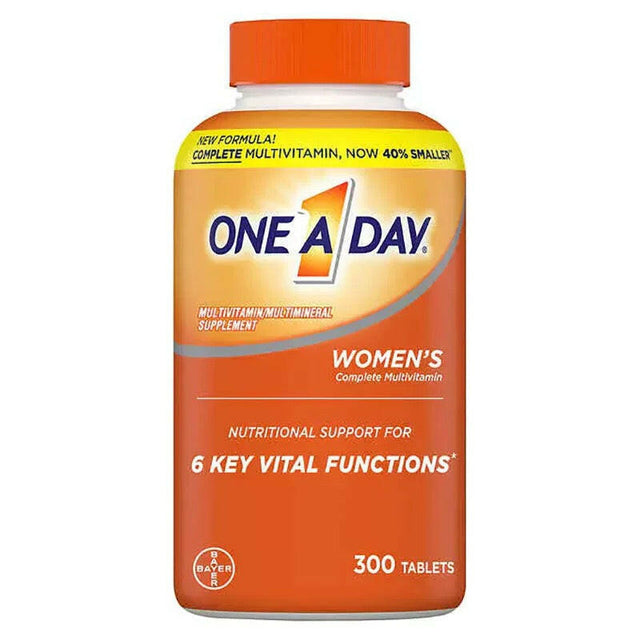 【New】美國拜耳Bayer One A Day女士復合維生素礦物質綜合維他命鈣 300粒.