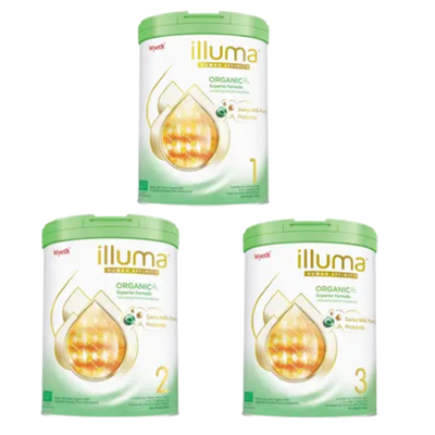 【歐盟有機認證】Wyeth ILLUMA嬰兒配方奶粉 900克|0-6個月・全乳糖配方・DHA+ARA|泰好批全球冷鏈直送