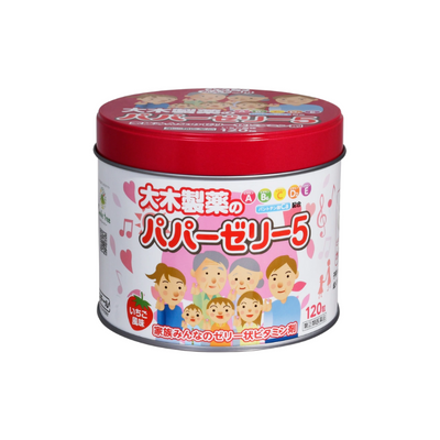 【日本媽媽首選】大木兒童維他命軟糖120粒｜5合1維他命ACDE+鈣・草莓味・成長發育必備｜泰好批跨境現貨