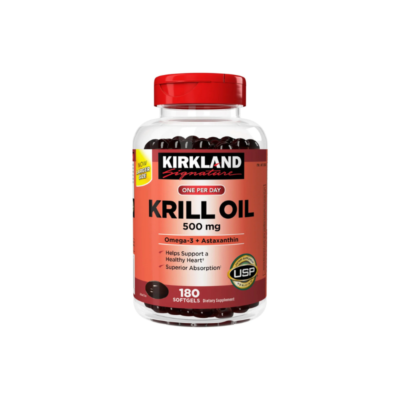 Kirkland Krill Oil 500mg 南極磷蝦油 500mg – 180粒軟膠囊