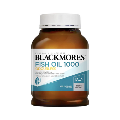 Blackmores無腥味魚油｜400粒巨量裝｜1000mg高濃度・DHA+EPA黃金比例