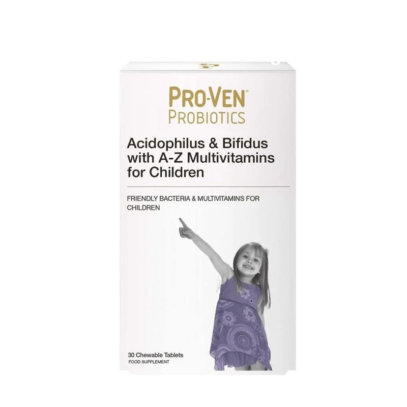 英國 PROVEN 兒童益生菌& AZ多種維他命營養補充劑4-16歲 (30粒咀嚼片)