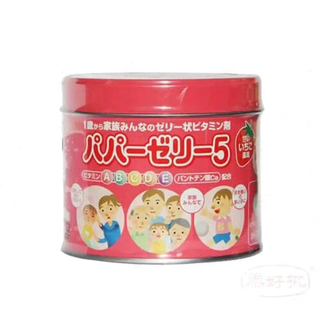 大木製藥兒童5種綜合維他命ACDE鈣軟糖120粒(草莓味)(日本內銷版） 泰好批—網絡批發直銷