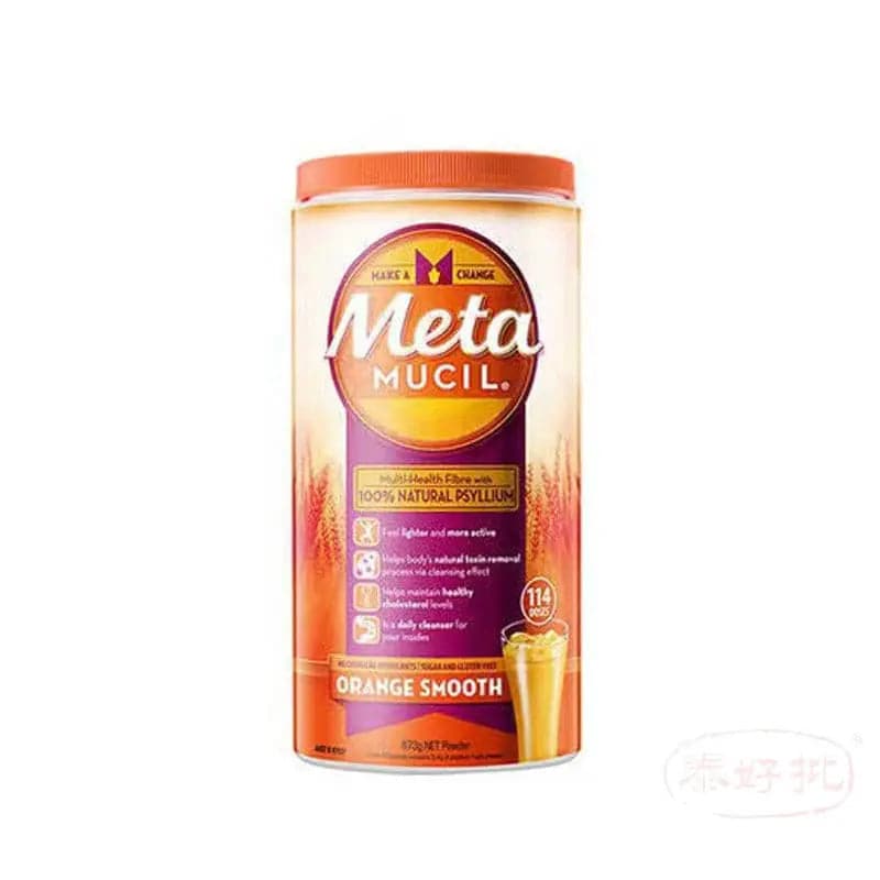 【限2支】澳洲Metamucil 膳食纖維粉673克（橙味） Metamucil