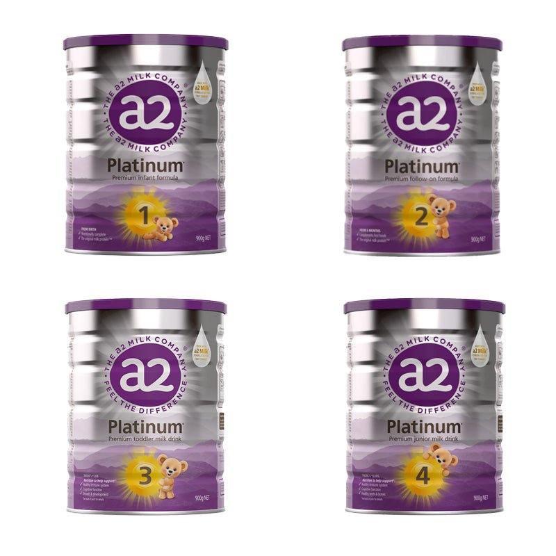 【6罐】👶 澳洲A2 PLATINUM 嬰兒配方奶粉｜6罐超值組｜1-4段900g・A2β酪蛋白・親和好吸收.