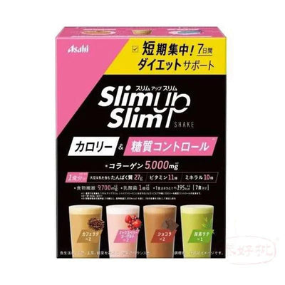 ASAHI 朝日 7食分 SLIM UP SLIM 高纖膠原蛋白雜錦口味奶昔 420g