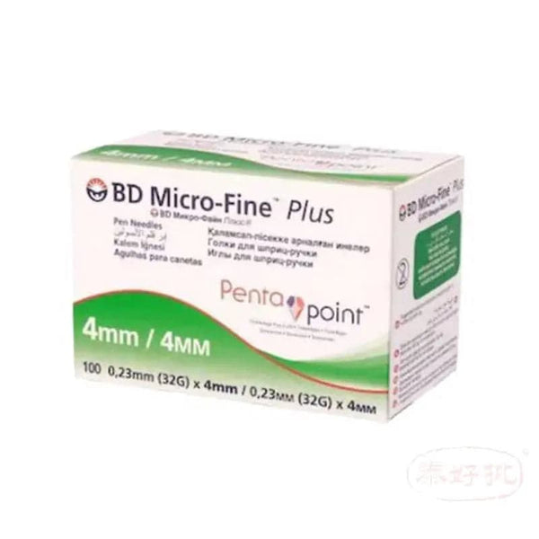 【特價，售完即止】歐洲版-BD Micro-Fine Pen Needle - 32g - 0.23mm x 4mm - by BD Medical 1盒 100支 BD Micro-Fine