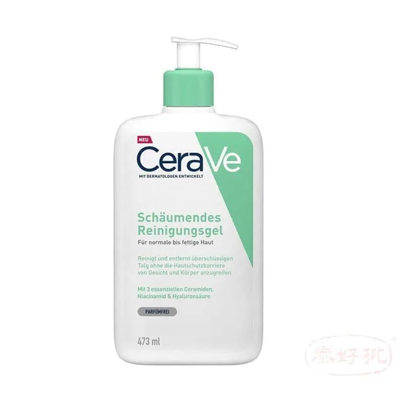 CERAVE 補水保濕氨基酸洗面奶泡沫潔面 深層清潔溫和無刺激 473ml.