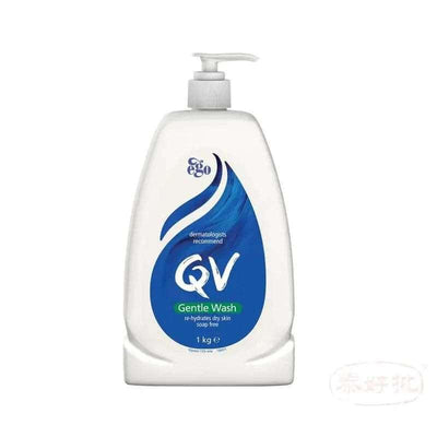 【澳洲皮膚科推薦】Ego QV Gentle Wash 1 Kg 溫和沐浴露｜零皂鹼・嬰兒/異位肌適用・家庭巨量裝【有標簽】