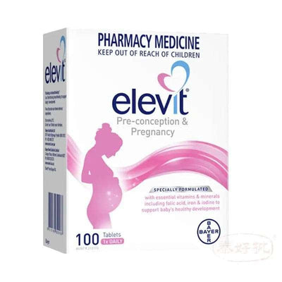 【澳洲藥房熱銷】Elevit愛樂維孕婦複合維生素100片｜葉酸+鐵+DHA・備孕懷孕哺乳三階段