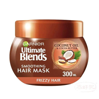 Garnier Ultimate Blends Coconut Oil & Cocoa Butter Hair Mask Treatment For Curly Hair 300ml