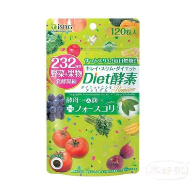 ISDG diet酵素 232種蔬菜&水果發酵凝縮。120粒/袋