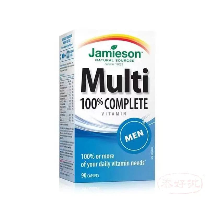 【加拿大版】Jamieson - 100% Complete Multi Men's 90 caplets Jamieson