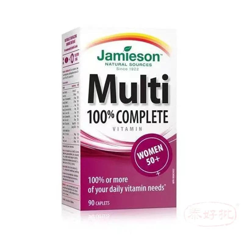 【加拿大版】Jamieson - 100% Complete Multi Women's 50+ 90 caplets Jamieson