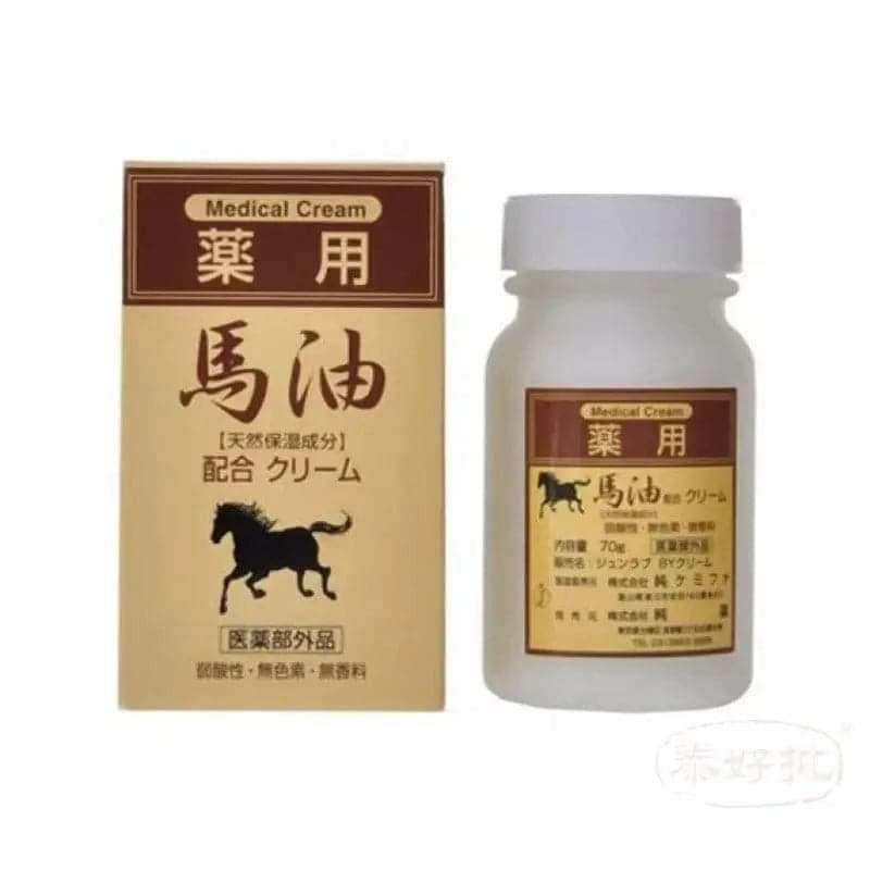 日本藥用馬油潤膚霜，深層滋養肌膚，有效保濕潤膚霜，提升肌膚柔嫩與健康