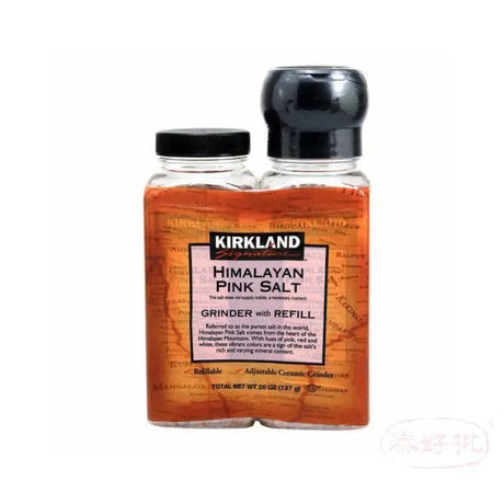Kirkland Himalayan 喜馬拉雅山粉紅鹽及補充瓶 737克【一套兩樽】 泰好批—網絡批發直銷