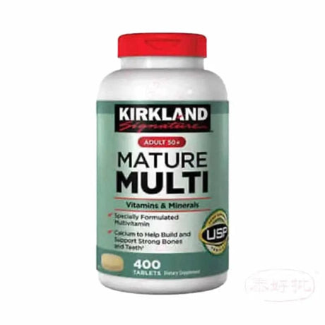 Kirkland Signature Adult 50+ Mature Multi Vitamins&amp;Minerals 400 Tablets Kirkland