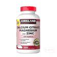 Kirkland Signature Calcium Citrate Magnesium and Zinc, 500 Tablets Kirkland