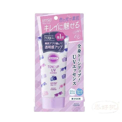 【提亮潤色】Kose高絲Suncut櫻花防曬霜SPF50+ PA++++ 80g｜潤色提亮・高防護力・妝前打底一支搞定｜全球直送