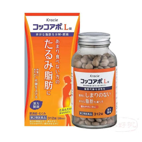 【日本直郵】Kracie Coccoapo-L減脂肪便秘減肥藥：312粒 泰好批—網絡批發直銷