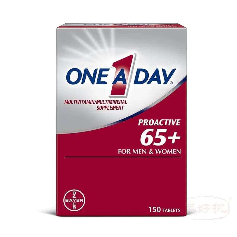 【美國版】One A Day Proactive 65+ Multivitamin Tablets for Men and Women 150 ...