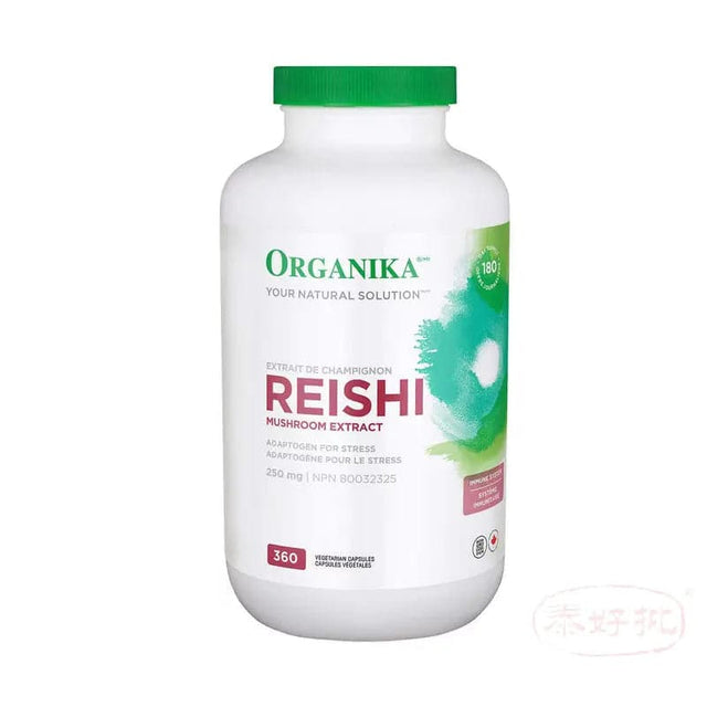 【加拿大版】ORGANIKA - Reishi Mushroom Extract (250 mg) 360 Vcapsules 泰好批—網絡批發直銷