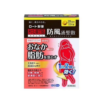 ROHTO新款樂敦排油丸和漢箋新防風通聖散腹部減肚子224粒