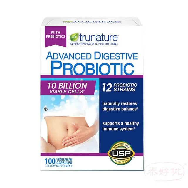 美國 TruNature Digestive Probiotic 成人益生菌膠囊 100粒 TruNature