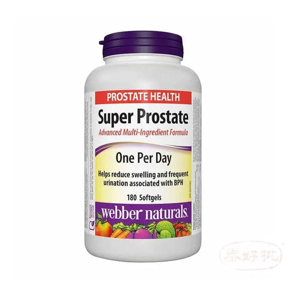 webber naturals - Super Prostate Extra Strength One Per Day (Lycopene with zinc) 180 softgels TAIHOPAI