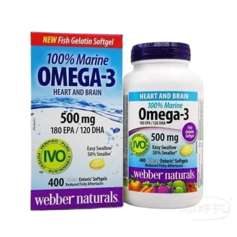 ［加拿大版］webber Omega-3 Mini (500 mg) Value Pack 400粒 泰好批—網絡批發直銷