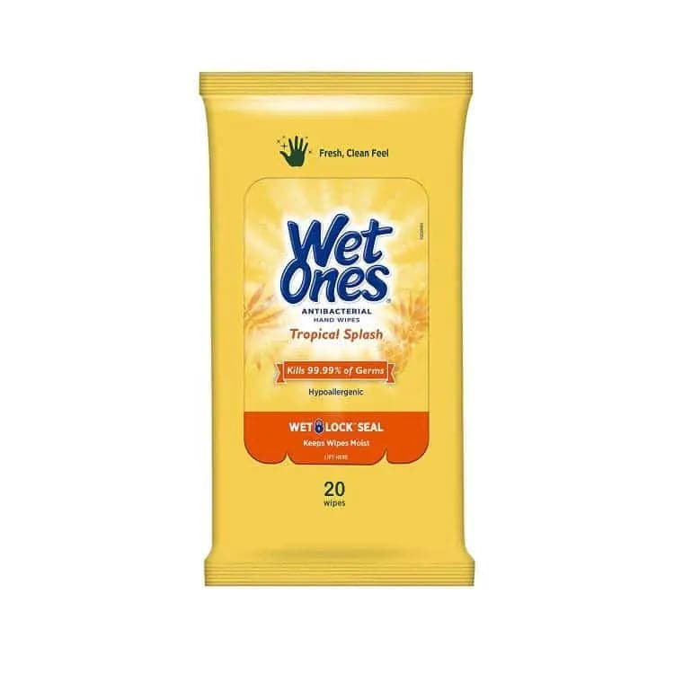 [現貨］美國製Wet Ones熱情果味濕紙巾20張一包殺菌99.99 ... 泰好批—網絡批發直銷