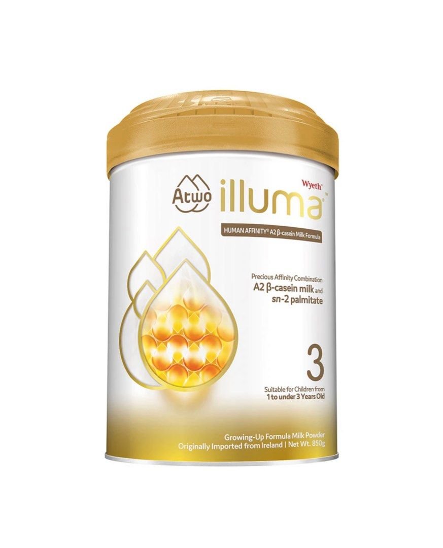 Wyeth惠氏 ILLUMA® ATWO A2 β-酪蛋白3號 幼兒成長配方奶粉 850克